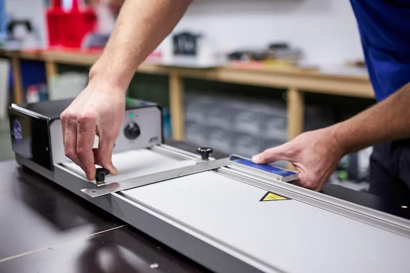 Kunststof-tafeltje-maken-buigapparaat-aanzetten