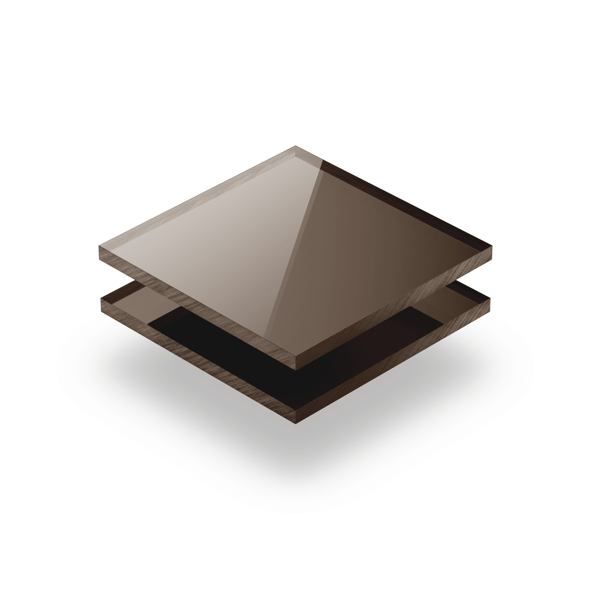 Bronze spiegel Acrylglas Platte XT