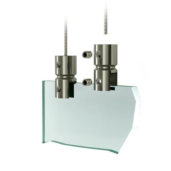 Acrylglas aufhaengesystem - Edelstahl Plattenhalter