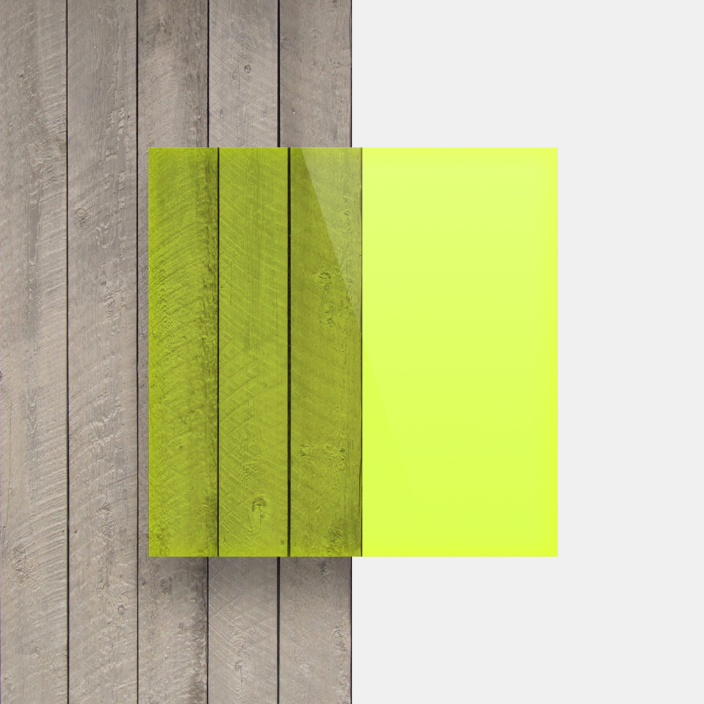 Grün fluoreszierend Acrylglas GS Platte