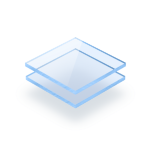 Blau fluoreszierend Acrylglas GS Platte