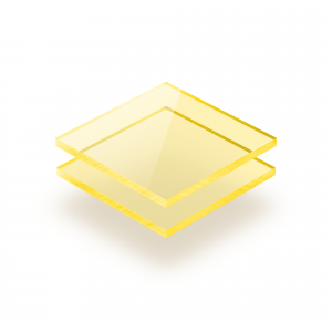 Gelb fluoreszierend Acrylglas Platte GS