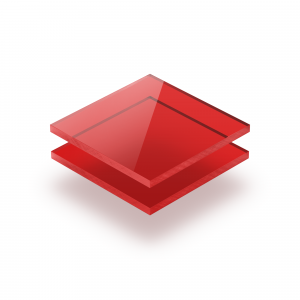 Rot getönt Acrylglas Platte GS