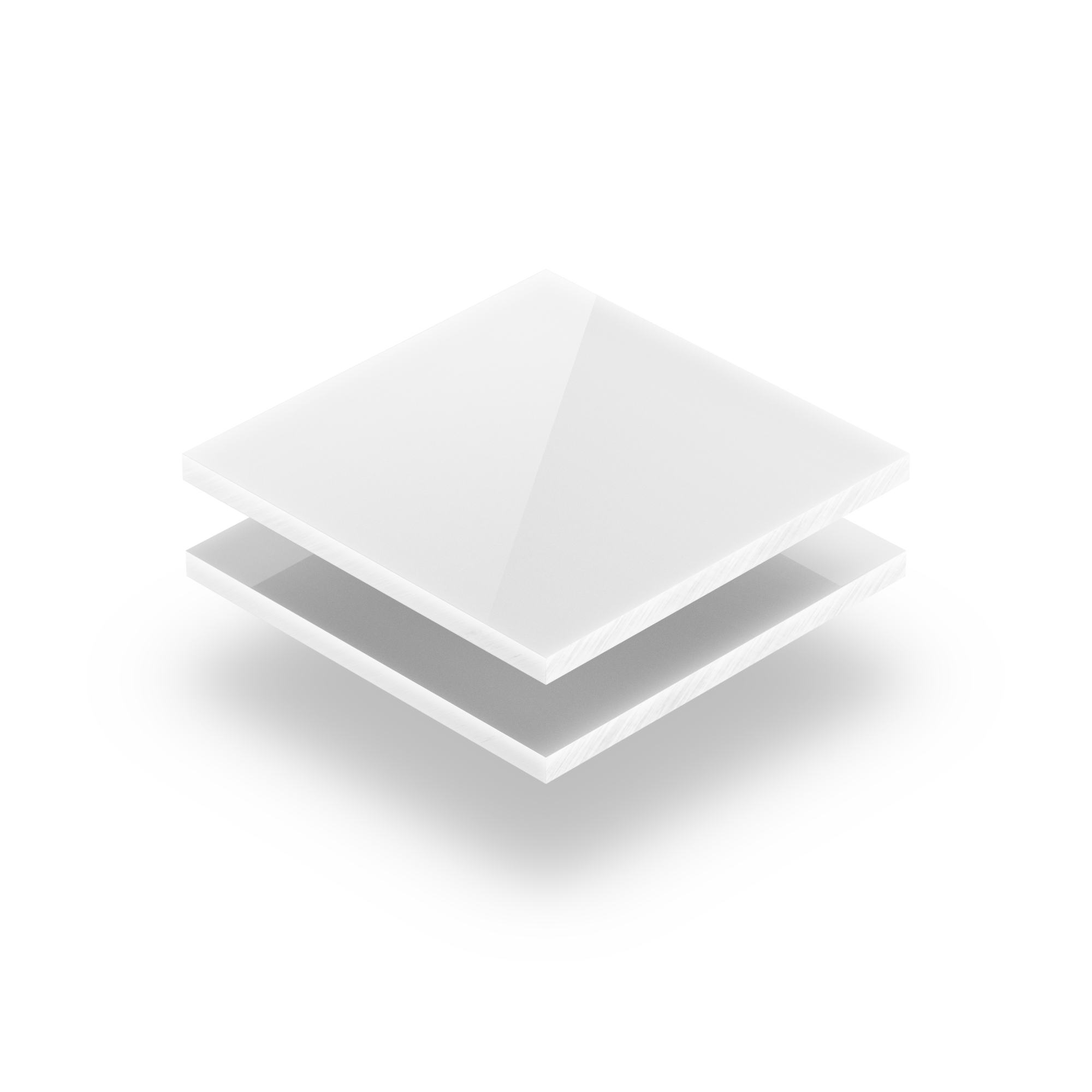 saubere Schnittkanten weiß Plexiglas GS 10 mm stark beidseitig Schutzfolie 