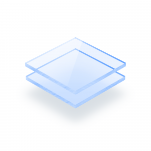 Blau fluoreszierend Acrylglas Platte GS